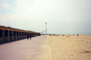 The Deauville walkway next to the beach