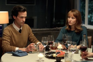 Romain Duris as David and Anais Demoustier as Claire in The New Girlfriend 